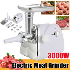 3000W Electric Meat Grinder Mincer Food Mincing Machine Sausage Filler Maker UK