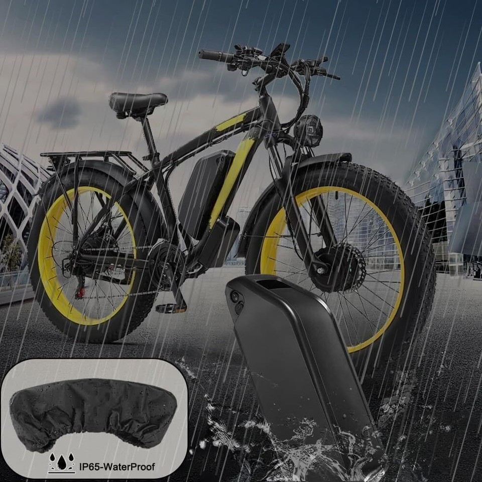 36V 48V 52V Power Pack ≤2000W Electric eBike Battery Frame Mount ...