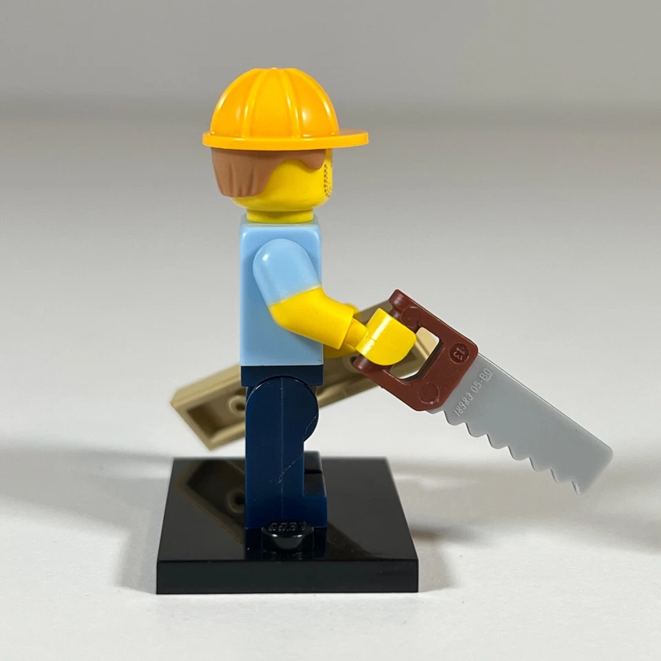 LEGO Carpenter Handyman Minifigure from Series 13 Figures col203 71008 j6 - Image 4 of 4