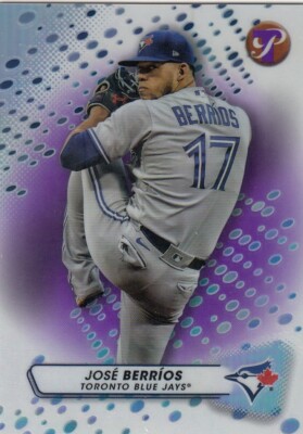JOSE BERRIOS /99 TOPPS PRISTINE PURPLE REFRACTOR TORONTO BLUE JAYS #86 2023 23