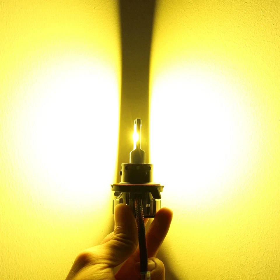 Alla Lighting H13 YELLOW LED Headlight Headlamp Light Bulb Full/High Low Beam - Image 2 of 4
