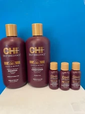 Chi Deep Brilliance Olive & Monoi Moisture Shampoo, Conditioner & Sine Serum