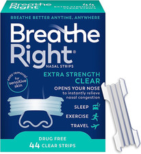 Nasal Strips Extra Strength Clear for Sensitive Skin I Drug-Free Snoring S