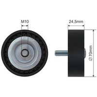 NTY Umlenk-/FüHrungsrolle Keilrippenriemen FüR Mitsubishi ASX Ga_W_ 2.0I