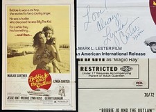 PSA DNA Lynda Carter Signed Bobby Jo And The Outlaw Original 27x41 Movie Poster