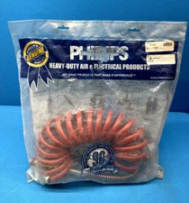 Phillips 11-3170 15' Red Heavy Duty Power Grip Coiled Air Hose