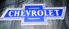 Chevrolet Bowtie Logo Die-cut Embossed Metal Sign 3 - New