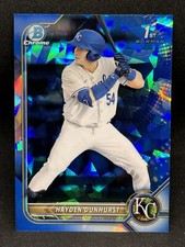 Hayden Dunhurst 2022 Bowman Chrome 1st #BDC-44 Sapphire - Royals