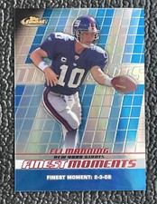 🔥ELI MANNING 2007 TOPPS FINEST MOMENTS BLUE  REFRACTOR #d 293/299!🔥GIANTS!