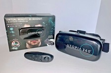 Utopia 360 Virtual Reality 3D Headset  Bluetooth Controller Smartphone VR
