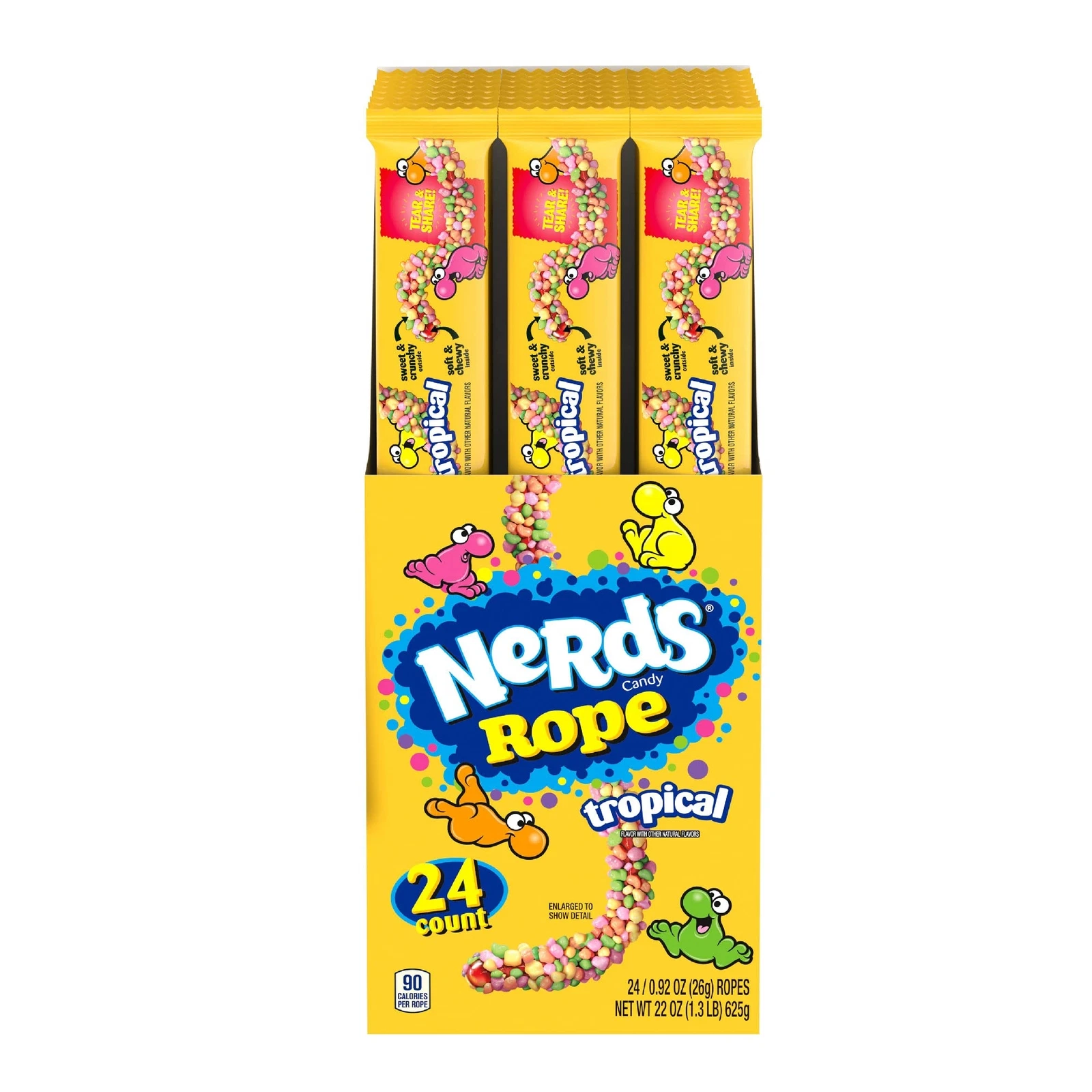 NERDS ROPE STANDARD TROPICAL 24-0.92OZ