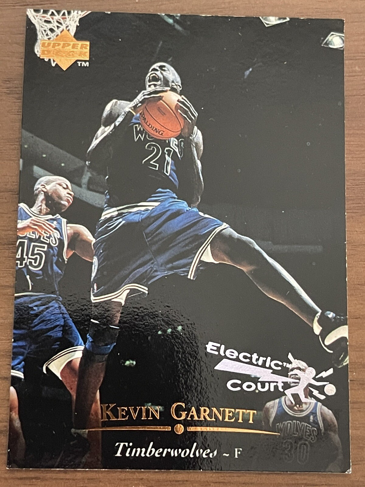 Kevin Garnett 1995-96 Upper Deck Electric Court #273 Minnesota Timberwolves RC