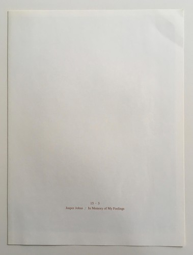 Litografia JASPER JOHNS 1967 IN MEMORIA DEI MIEI SENTIMENTI FRANK O'HARA MOMA - Foto 8 di 12