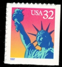 US. 3122. 32c. Liberty. Booklet Single.  MNH. 1997
