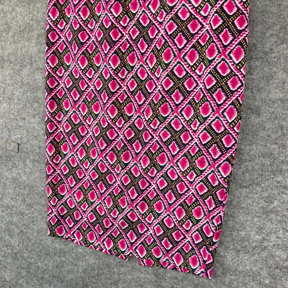 Falda Three of Something Mujer Talla 6 Rosa Geométrica Recta Lápiz Cremallera 17121 Foto 3 de 4