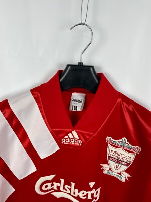 Liverpool Adidas Equipment 1992 1993 100 YEARS HOME Jersey | eBay