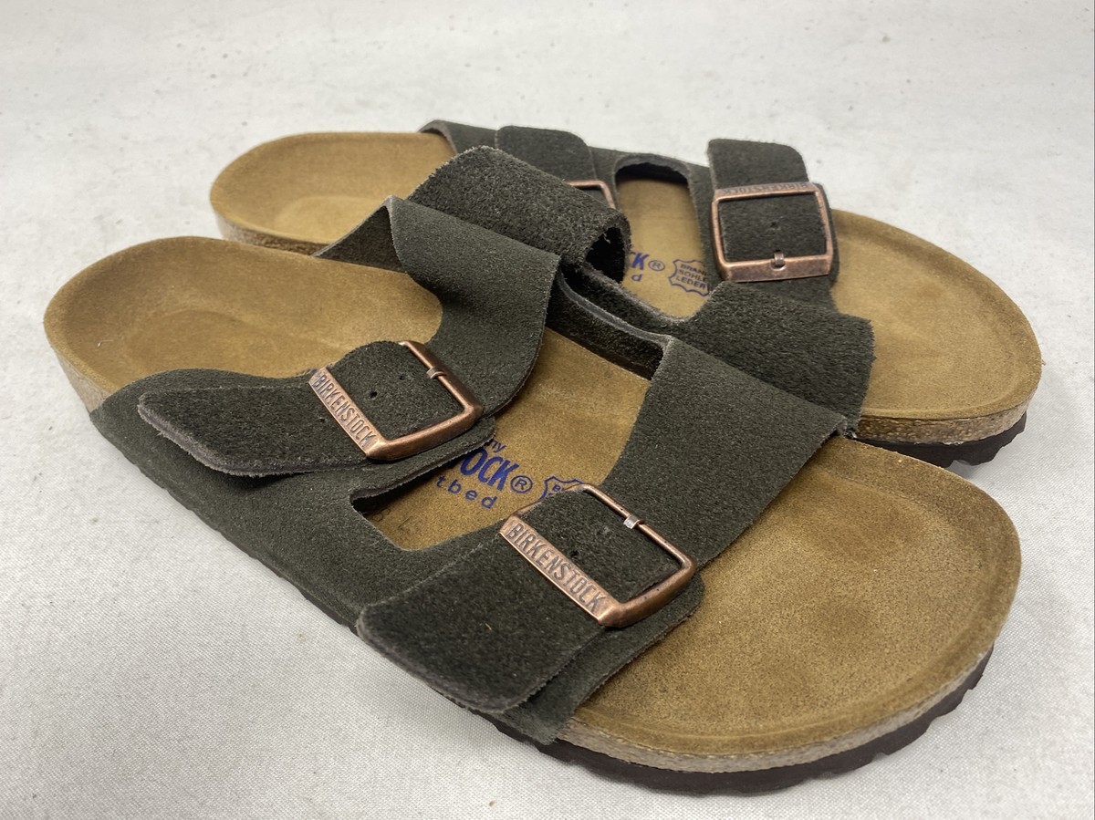 Birkenstock 40 Arizona soft footbed Mocha Sandals Women Size 9