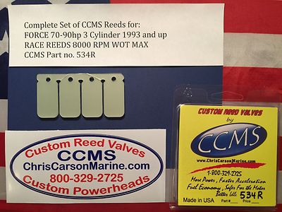 CCMS Force Racing Outboard Reed Reeds 70-90 hp 3 Cyl 1993-up PN534R | eBay