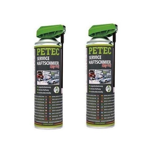 2x Servizio Lubrificante Adesivo 500ml Trasparente Lubrificante Lungo Termine PETEC 71550 - Foto 1 di 3