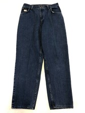 Vintage Wrangler Women's Tapered Leg Dark Wash High Rise Mom Jeans Sz 14 Medium