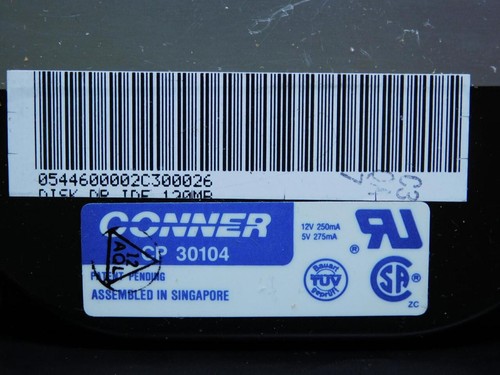 CONNER CP30104 HARDRIVE - Picture 8 of 9