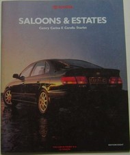 Toyota Range Starlet Corolla Carina E Camry 1994 original UK Sales Brochure