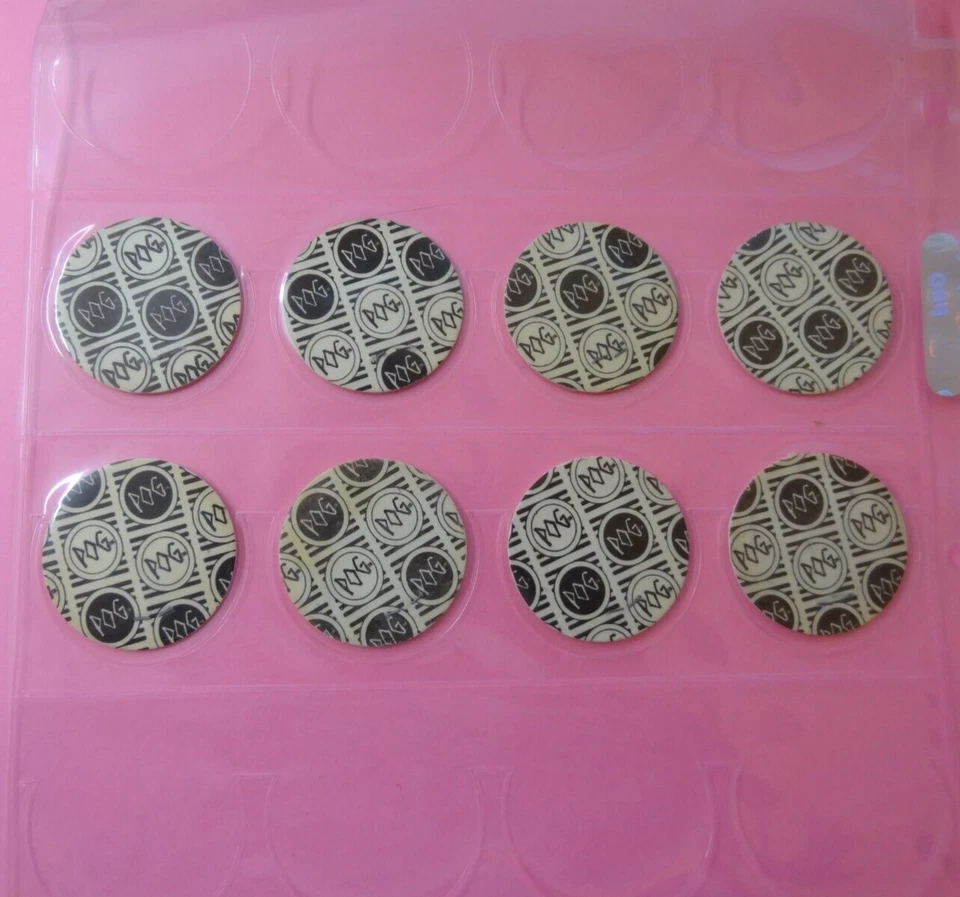 Pogs * 8 Different Official World Pog Federation Pogs * Sheet Included - Image 2 of 2