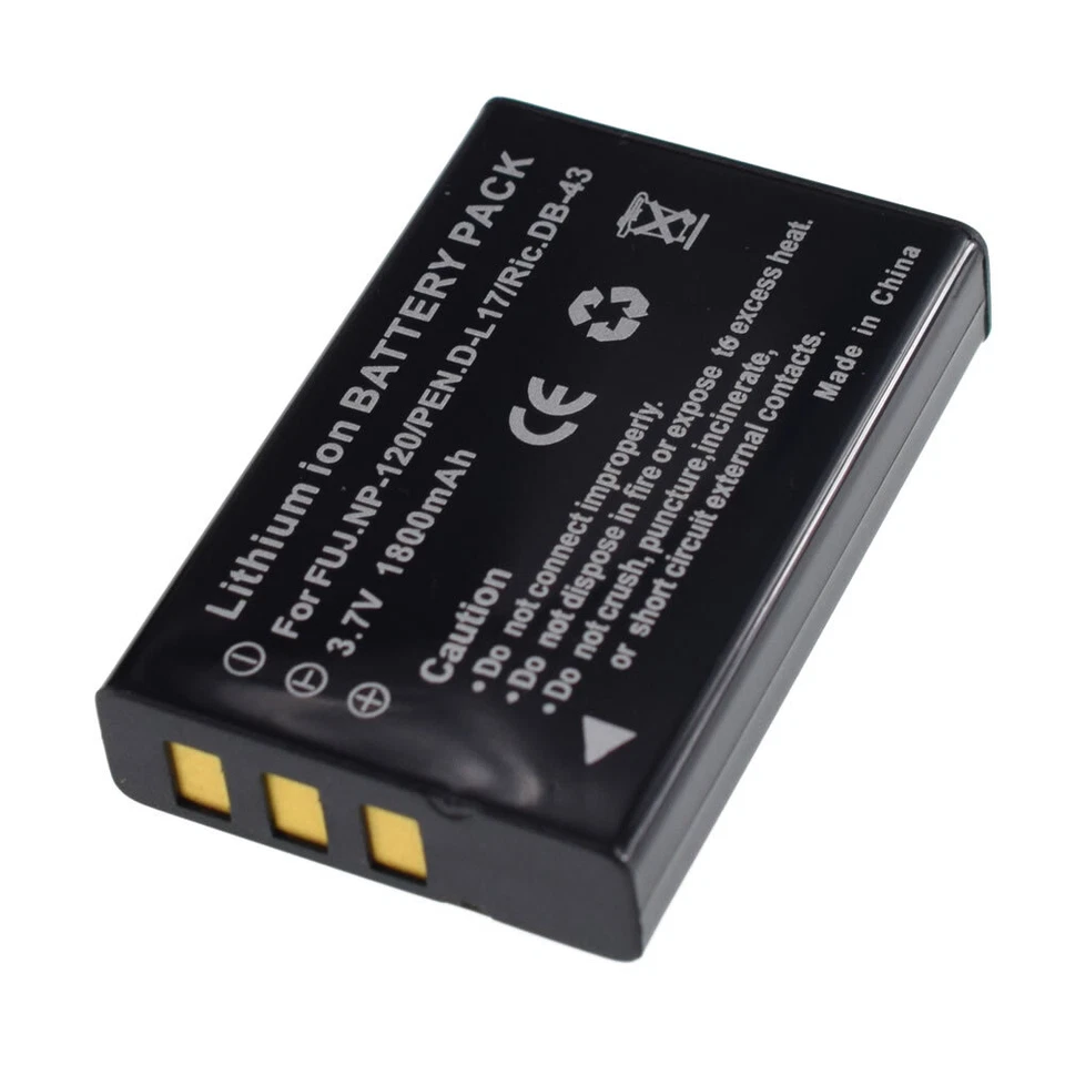 3.7V 1800mAH NP-120 Battery for FUJIFILM Fuji FinePix F10 F11 603 M603 Zoom - Image 4 of 4