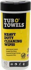 Tub O' Towels TW40 Heavy Duty 7" x 8" Multi Surface Cleaning Wipes 40 Count