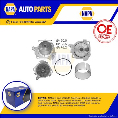 Water Pump NWP1487 NAPA Coolant 7762926 Genuine Top Quality Guaranteed New