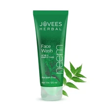 Jovees Herbal Neem Face Wash 120ml | With Neem & Tea Tree Extracts | Oil Control