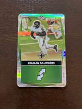 Khalen Saunders SP 2025 Uno Elite Alt Jerseys #151 Green Foil New Orleans Saints