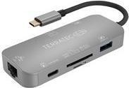 Terratec Connect C8 USB 2.0 Type-C Grau (TERRATEC Connect C Type-C 7in1)