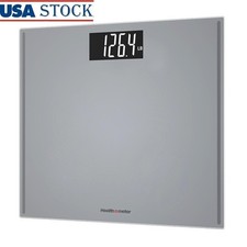 Extra Wide Digital Bathroom Scale 500lb Capacity Large LCD Display 4 User Memory