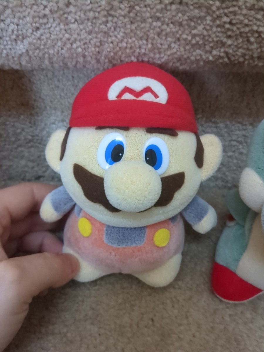 Super Mario World Plush Set Yoshi + Mario Rare Nintendo Japan