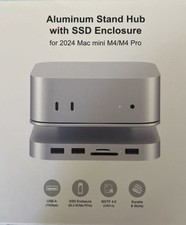 GEWOKLIY Mac mini M4 Dock, Aluminum Stand and Hub for Mac mini