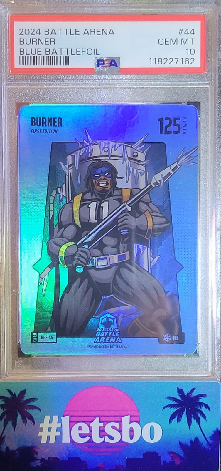 2024 Bo Jackson Battle Arena Burner -Jalen Brunson - Blue Battlefoil - PSA 10