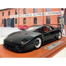 BBR-Models 1/18 Ferrari F40 BBR x Kyosho Red Seats 1987 Matt Black BBRKS008
