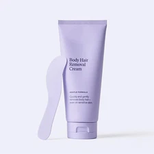 Flamingo Body Hair Removal Cream with Spatula Applicator, Gentle Formula, Safe f