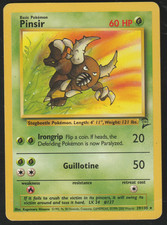 Pinsir 29/130 Base Set 2 Non-Holo Rare Pokemon TCG 2000 Vintage Card HP/DMG