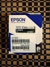 Epson 212BWPX Black on White PX Label Tape 1/2" LABELWORKS PX Box Of 14 