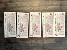 SET 5x 1986 Canadian $2 Dollar Bill Banknote Consecutive Serial Number Crisp UNC