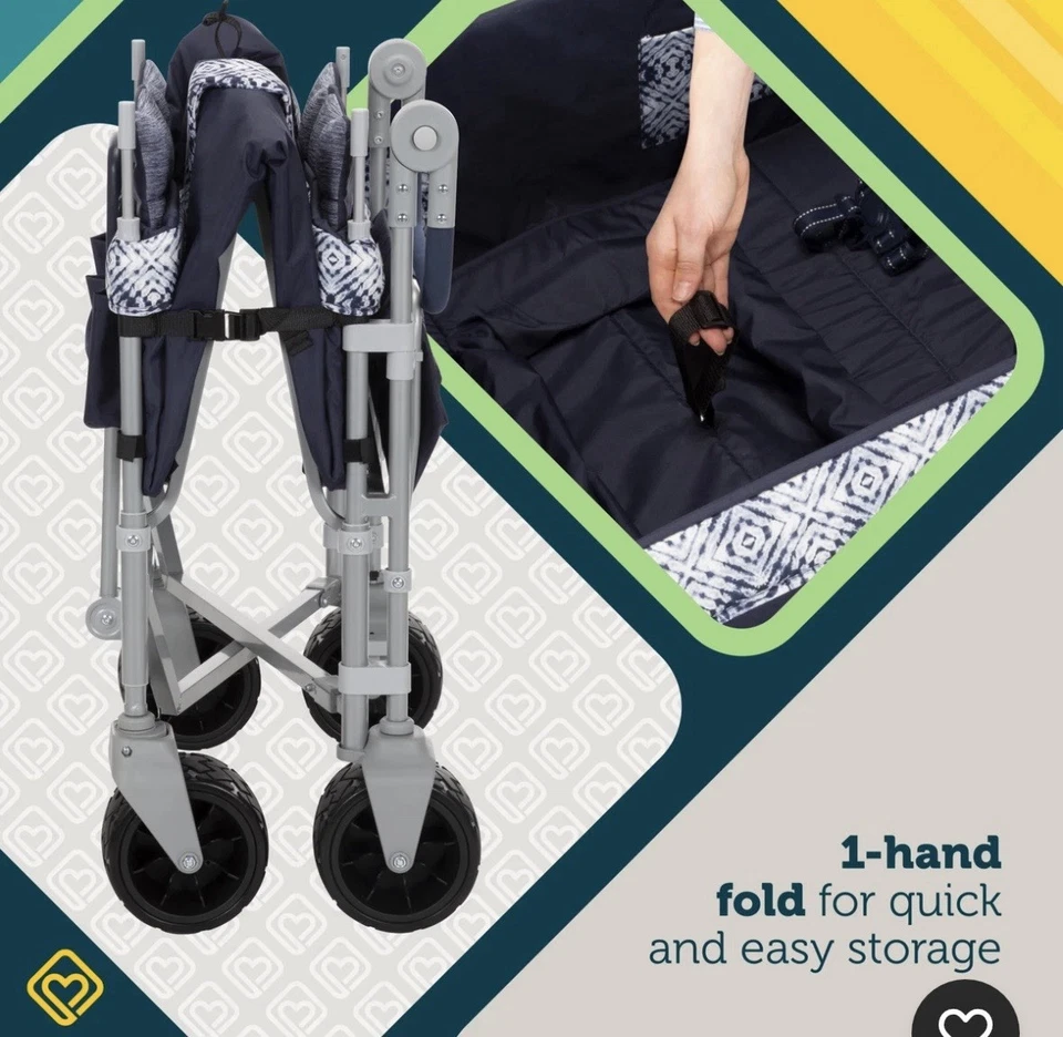 Cochecito cuádruple Safety 1st Summit Sprint - Olive Haze para niños pequeños Foto 3 de 4