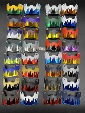 Team Drip Chrome Custom Mini Helmet Visors