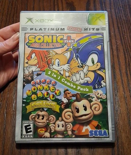 Sonic Mega Collection/Super Monkey Ball Combo Pack for Xbox FLAWED SEE PICS/DESC