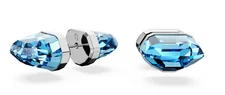 Swarovski Lucent stud earrings Blue, Rhodium plated 5626606