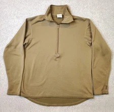 Military Shirt Men's Medium Coyote Brown Mid Weight Gen III Cold Weather Waffle