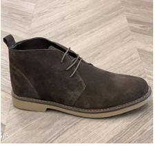 Scarpe stivaletto polacchine uomo c/lacci  testa di moro vera pelle PROMOZIONE