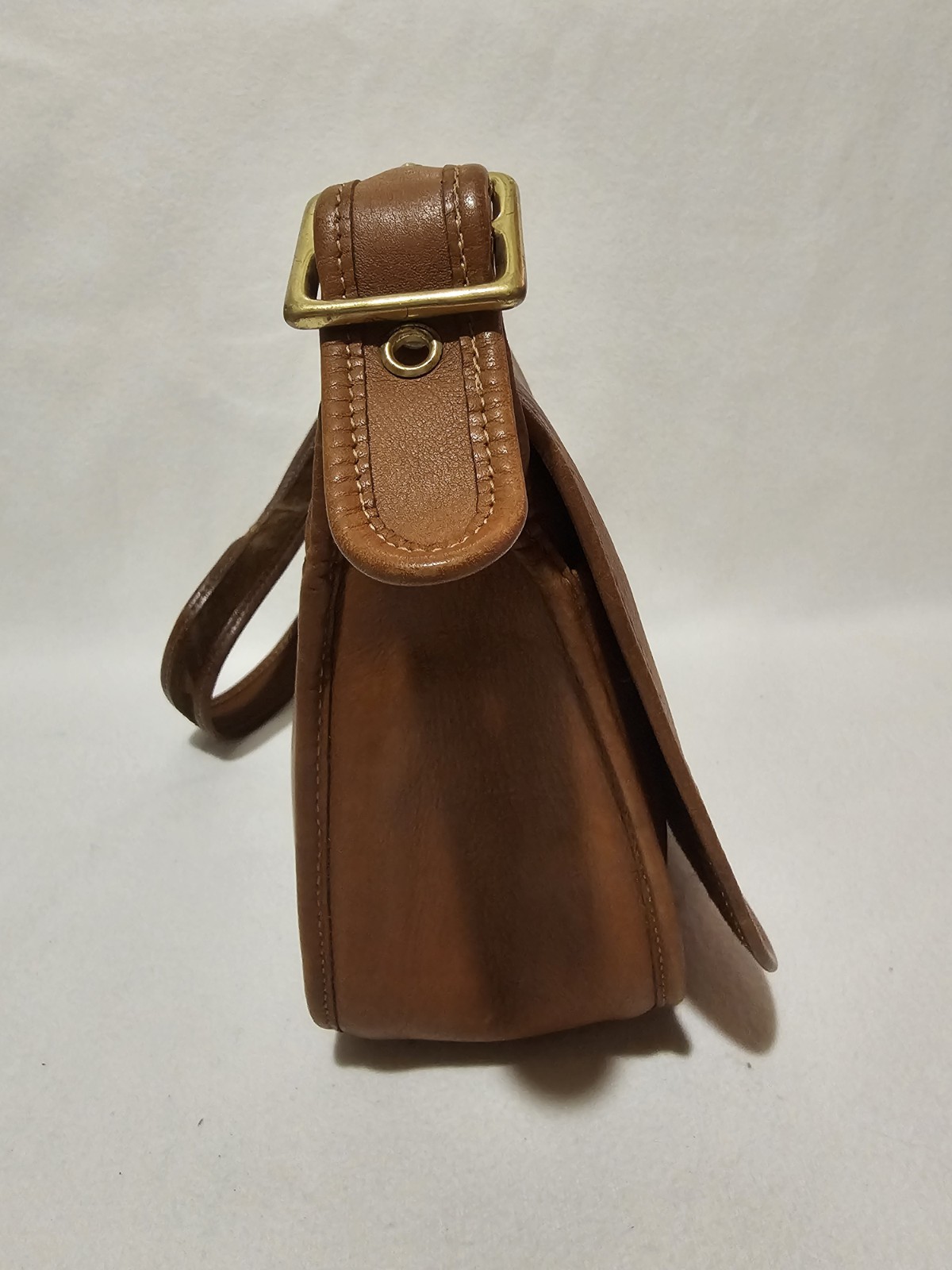 COACH Patricia Legacy 9951 Crossbody Tan Brown Leather Saddle Bag Vintage thumbnail 9