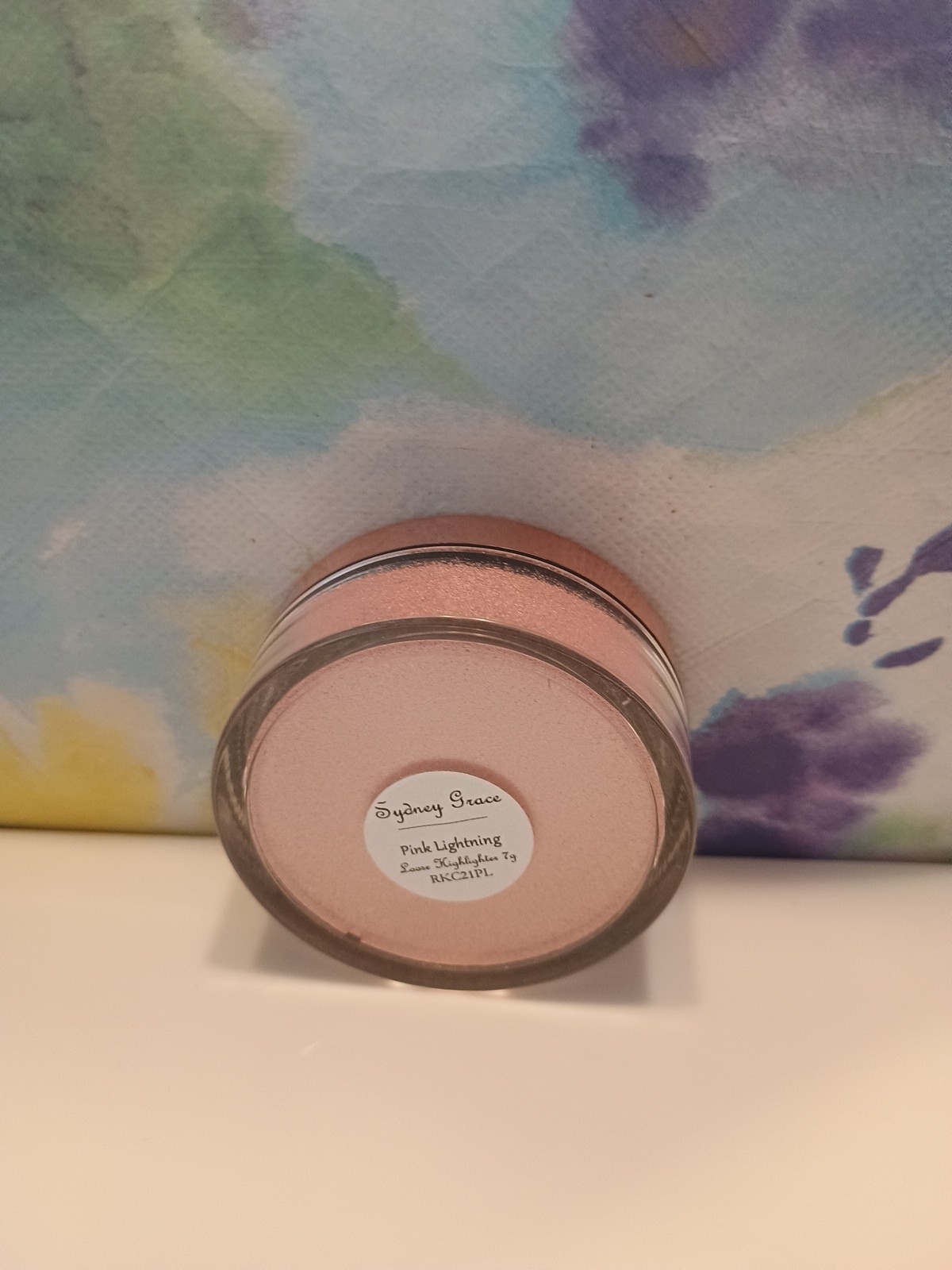 Sydney Grace Loose Highlighter in Pink Lightning. Full Size, 7 g. Boxed.